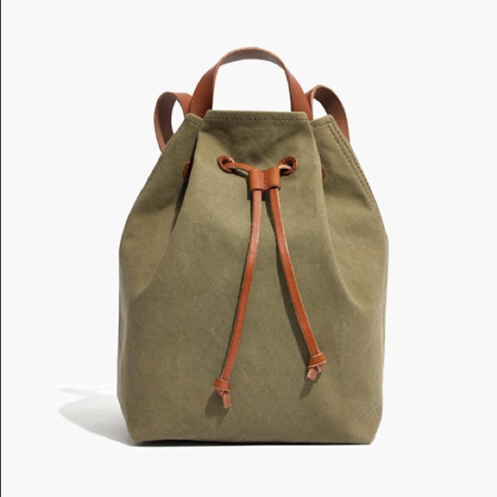 Madewell Canvas Somerset Backpack in Olive